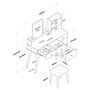 Hanah Home BJ101 - 2294 Mesa de Maquillaje Blanca